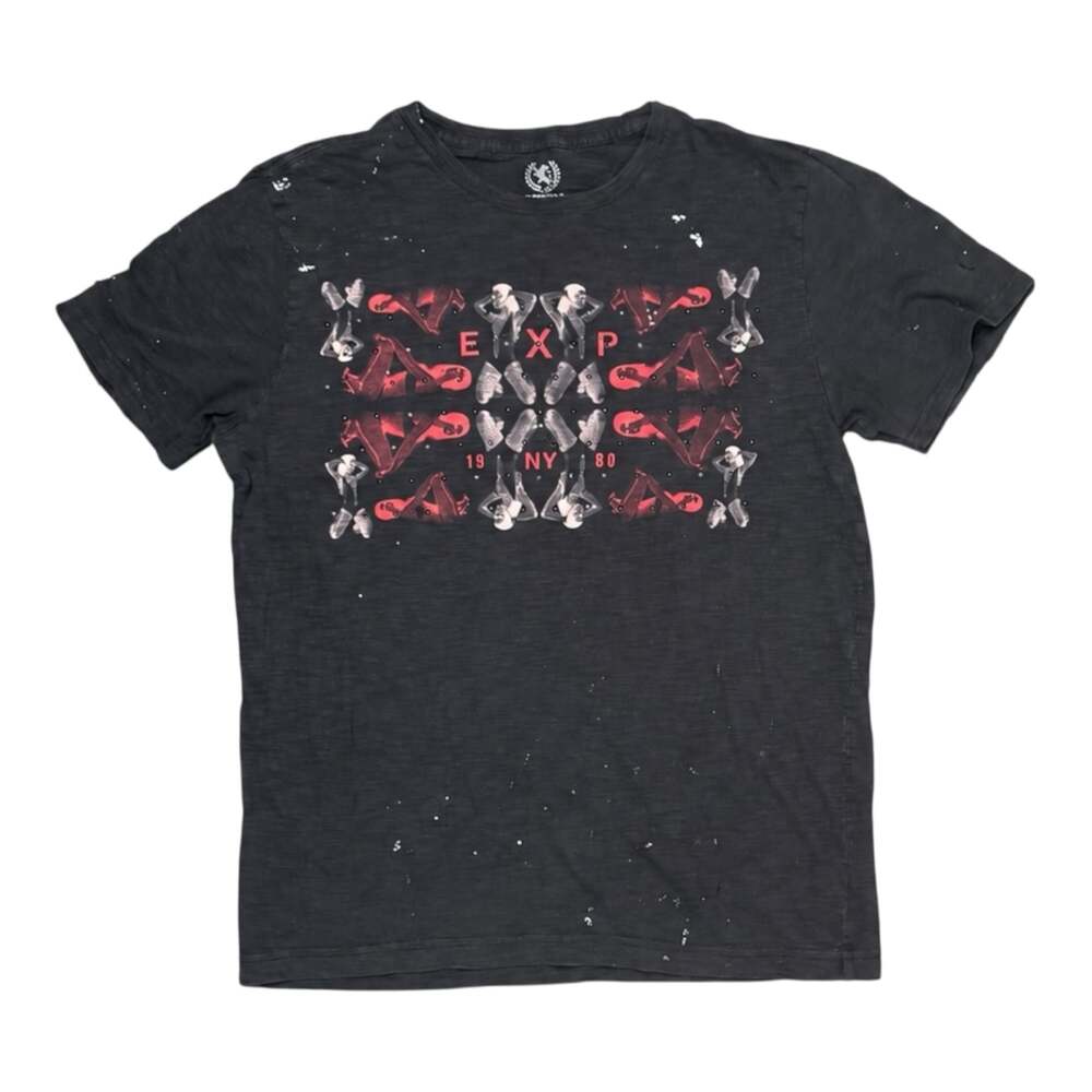 Express Graphic T-Shirt Size M Black 1980 NY